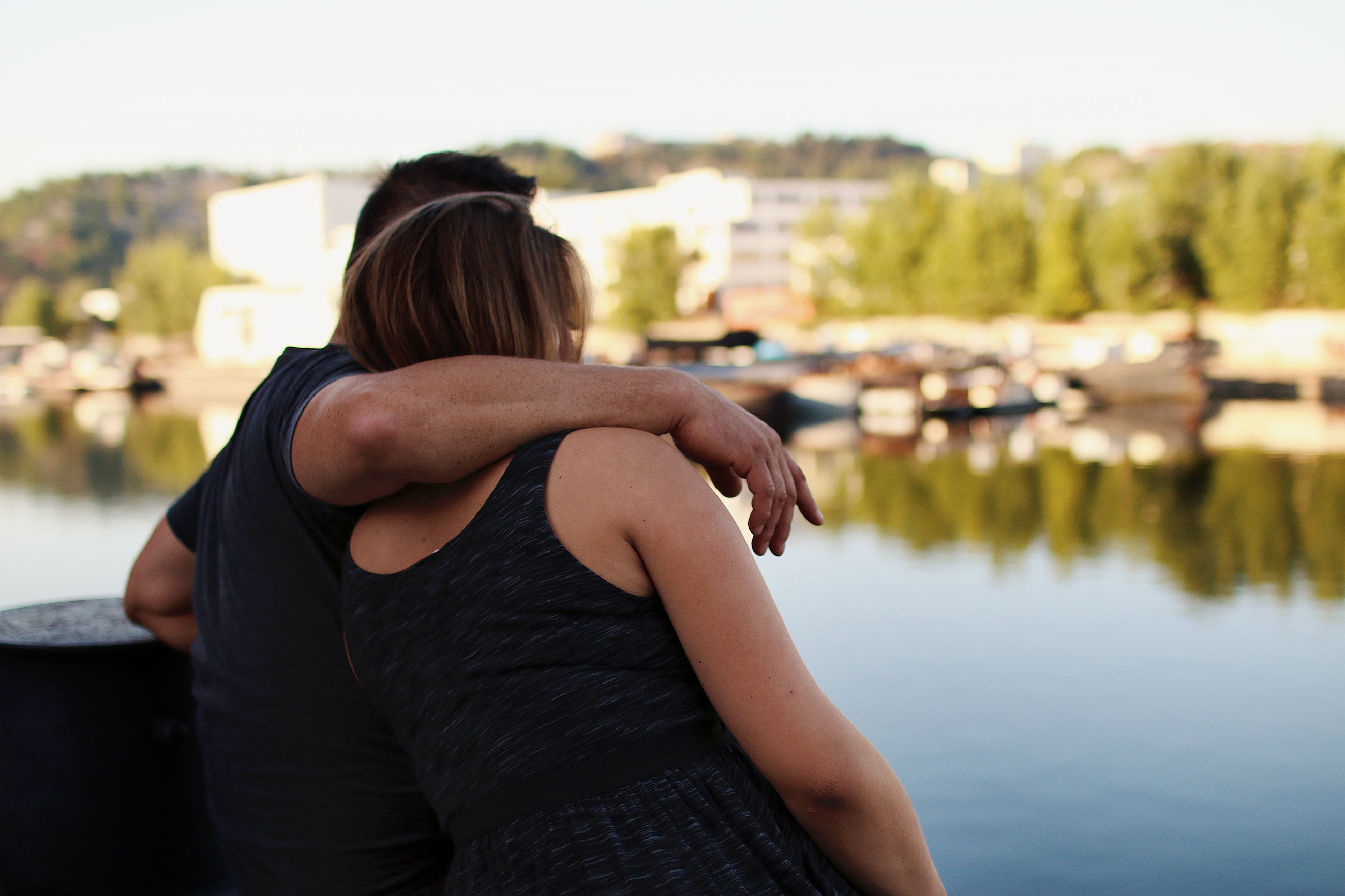 Couple Looking onto River